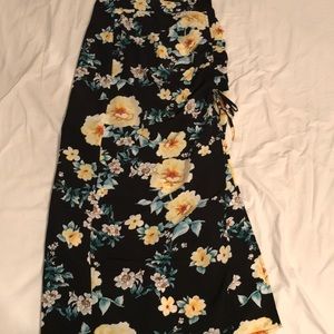 floral maxi skirt